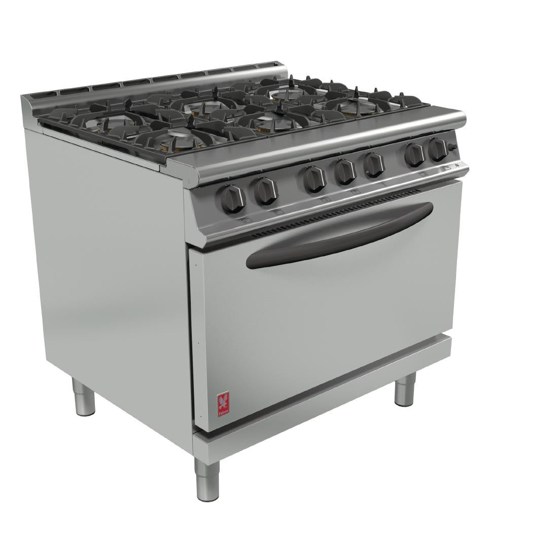 Falcon 6 Burner Dominator Plus Oven Range G3101D Propane Gas with Feet DP925-P