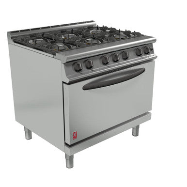 Falcon 6 Burner Dominator Plus Oven Range G3101D Propane Gas with Feet DP925-P