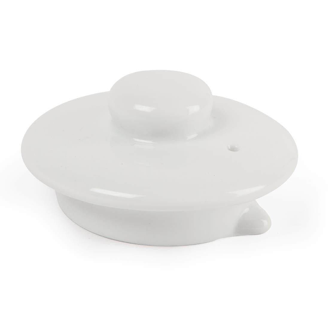 Olympia Whiteware Teapot Lid 4 Pack DP996