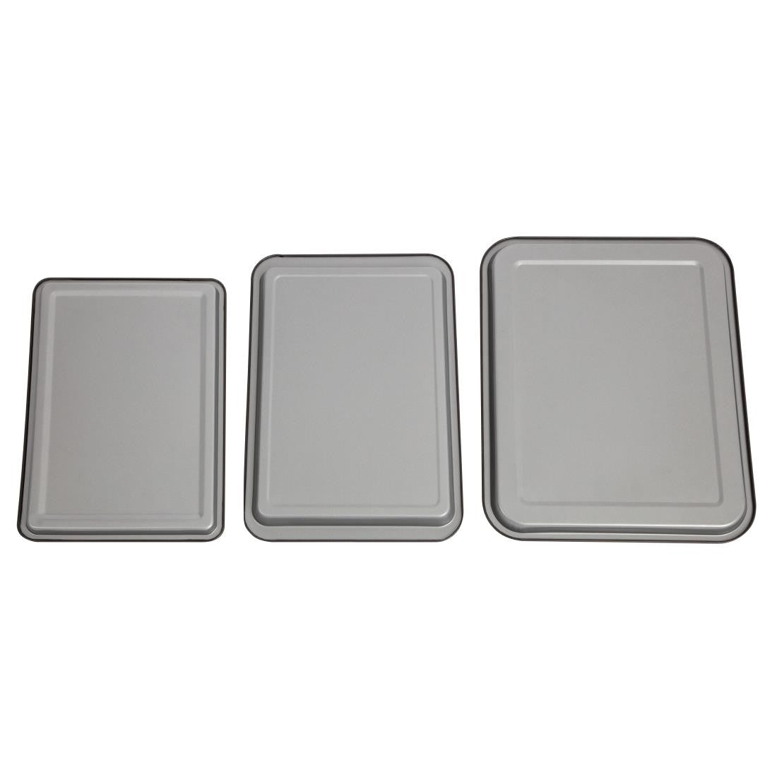 Nisbets Essentials Non Stick Baking Trays (Pack of 3) DW097
