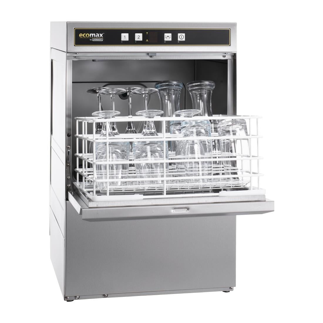 Hobart Ecomax Glasswasher G404S with Water Softener DW251-MO