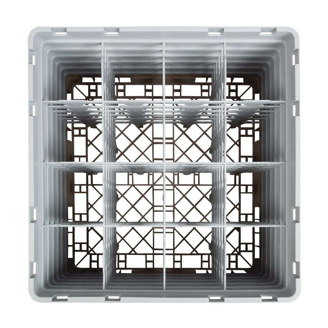 Cambro Camrack Beige 16 Compartments Max Glass Height 298mm DW553