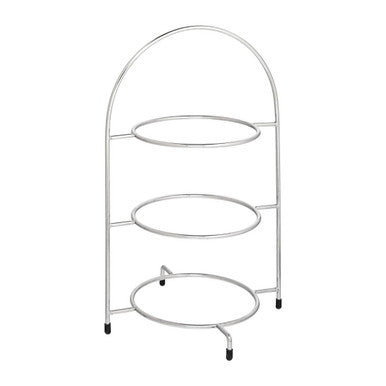 Utopia Chrome Three Tier Cake Stand 240mm DY297