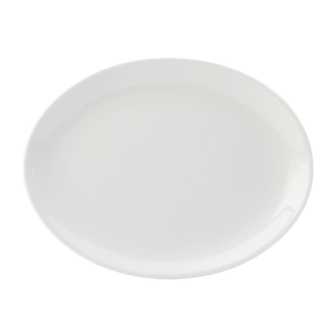 Utopia Titan Oval Plates White 240mm 24 Pack DY324