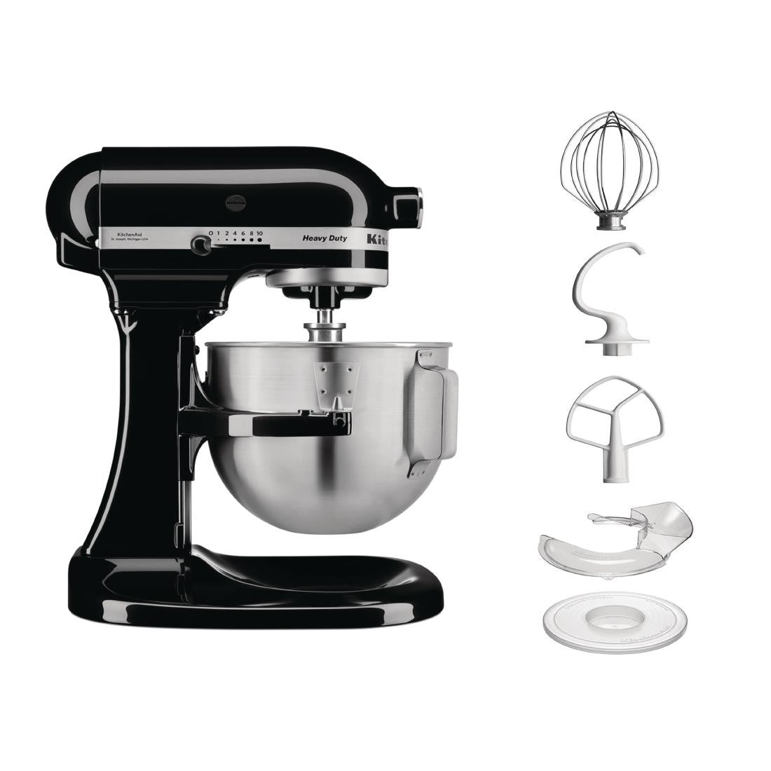 KitchenAid K5 Heavy-Duty Bowl-Lift Stand Mixer 4.8Ltr Black 5KPM5EOB DY422