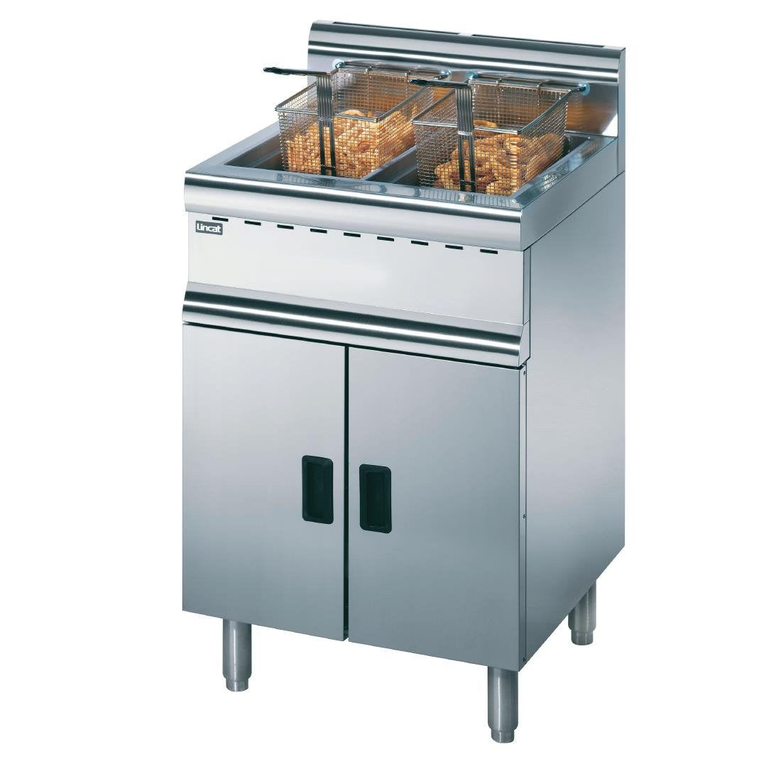 Lincat Twin Tank Twin Basket Free Standing Propane Gas Fryer J10 E419-P