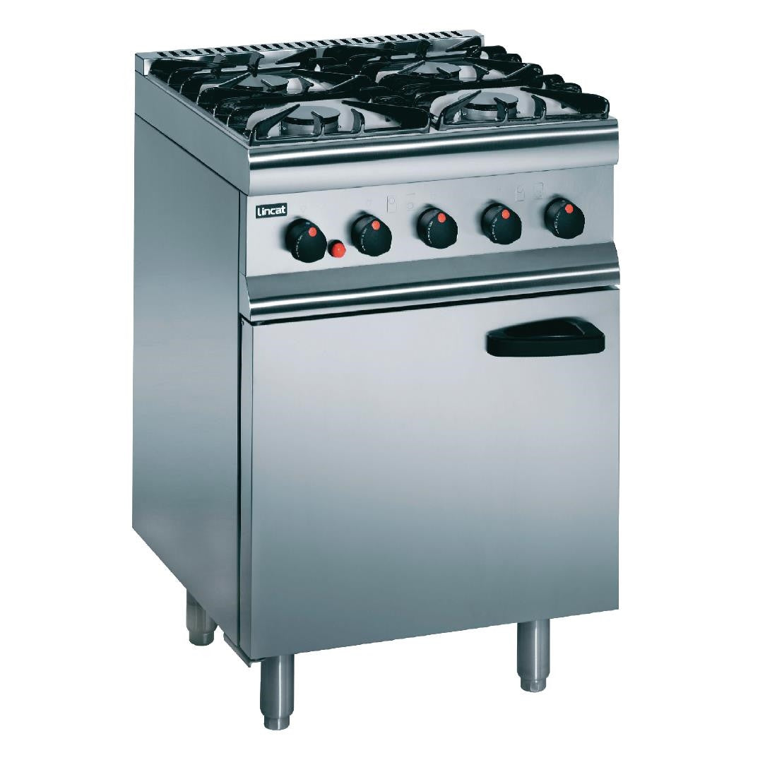 Lincat Silverlink 600 Natural Gas 4 Burner Oven Range SLR6/N F048-N
