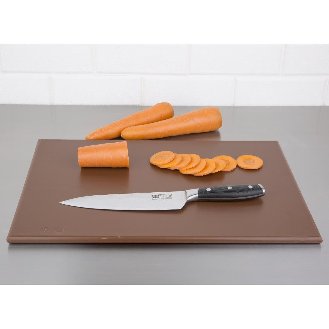 Hygiplas Anti Microbial High Density Brown Chopping Board F160