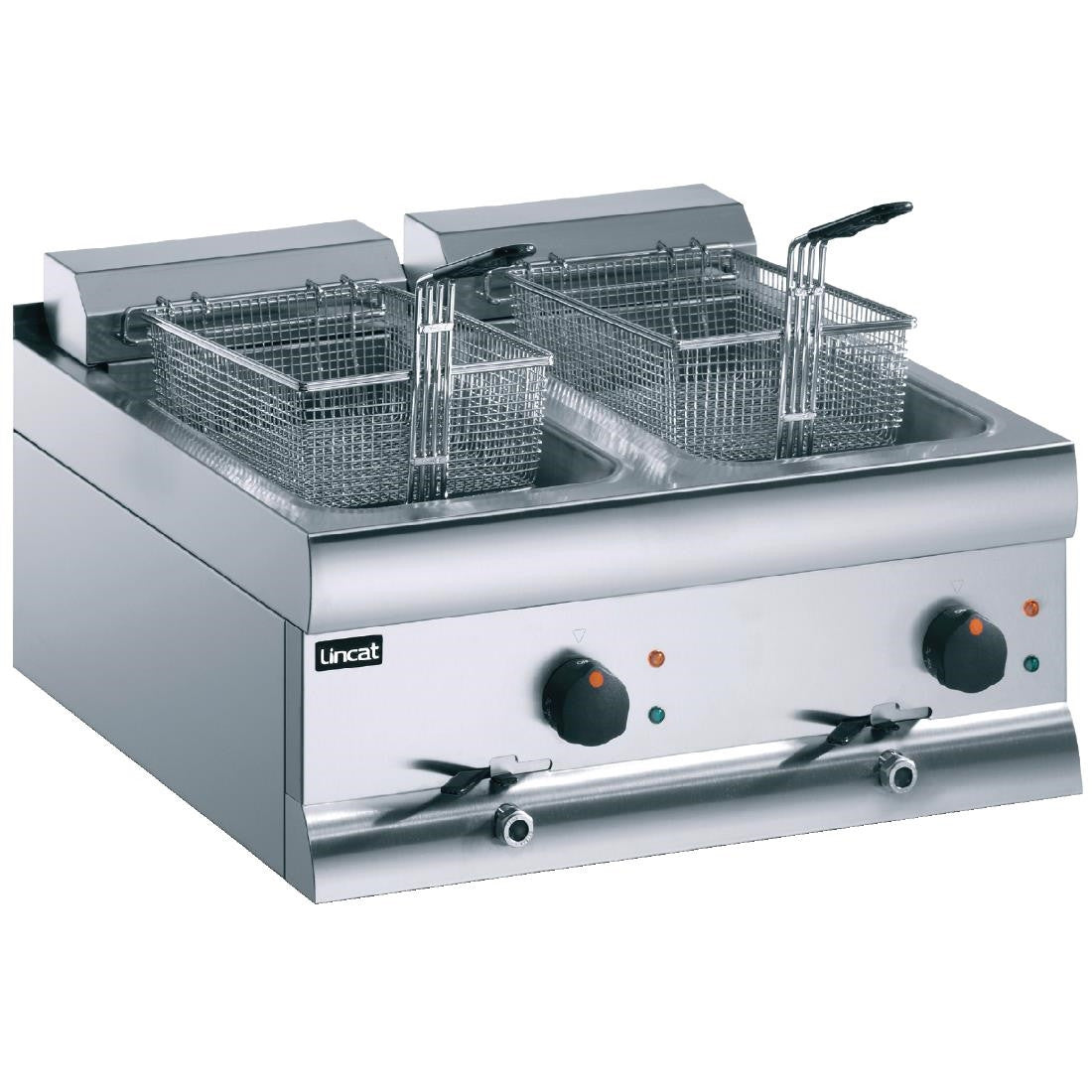 Lincat Twin Tank Twin Basket Countertop Electric Fryer DF612 F896
