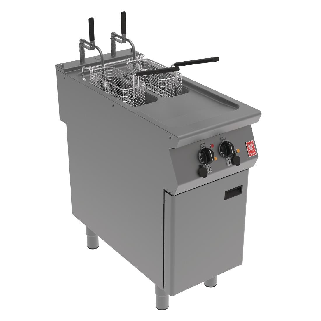 Falcon F900 Twin Pan, Twin Basket Electric Fryer on Feet E9342F2 FA516