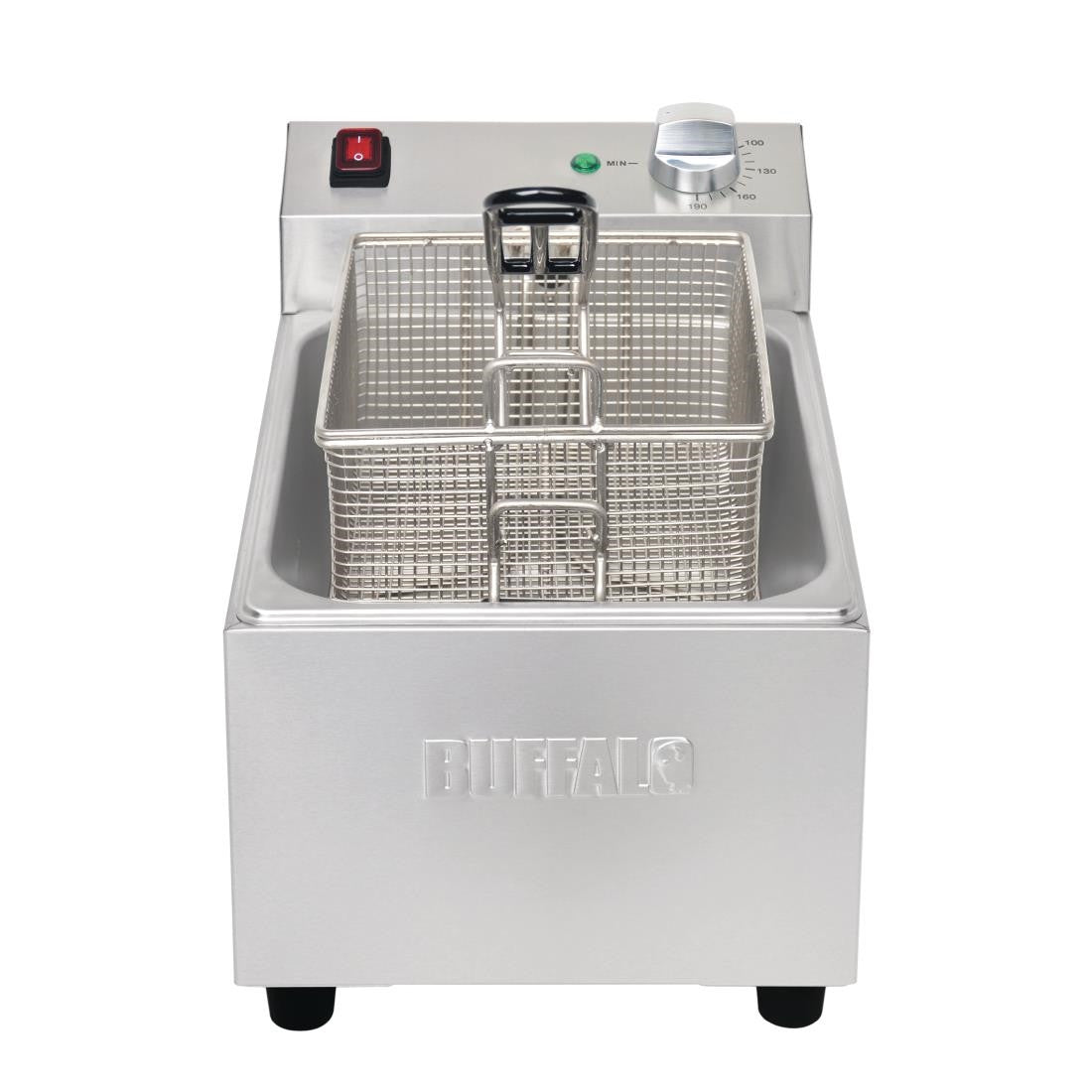 Buffalo Single Tank Single Basket 5Ltr Countertop Fryer 2.8kW FC256