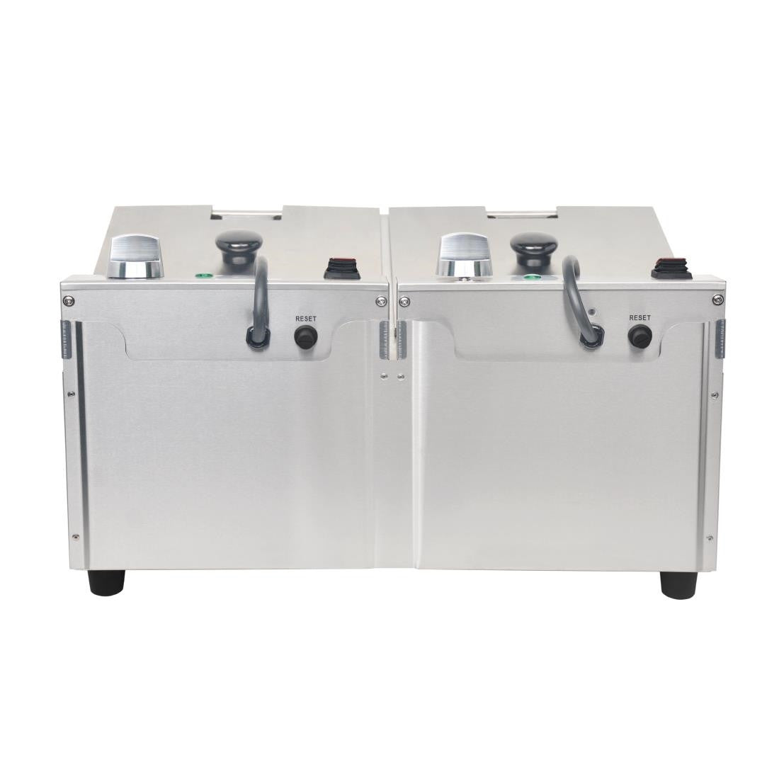 Buffalo Twin Tank Twin Basket 2x5Ltr Countertop Fryer 2x2.8kW FC257
