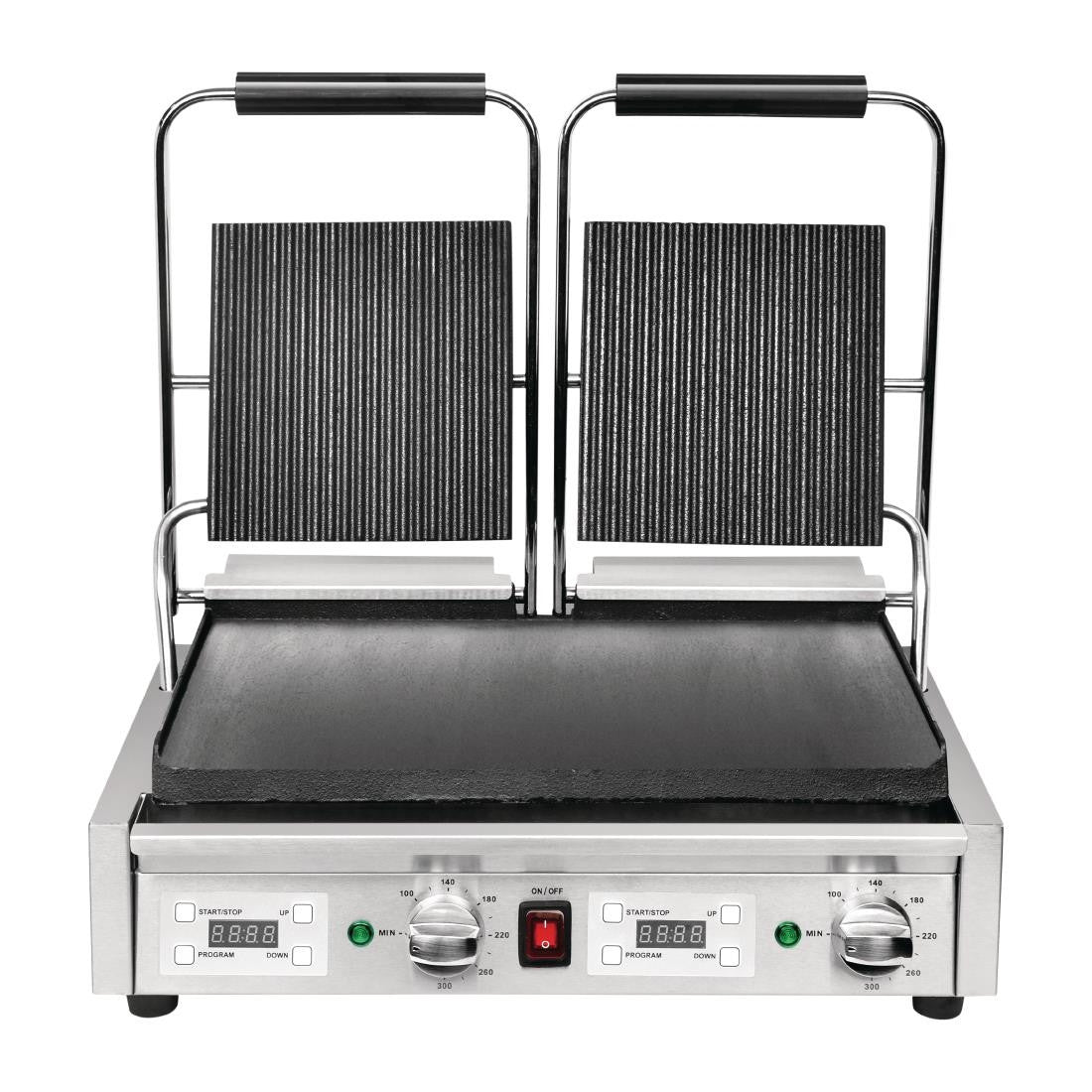 Buffalo Double Ribbed Top Contact Grill FC385