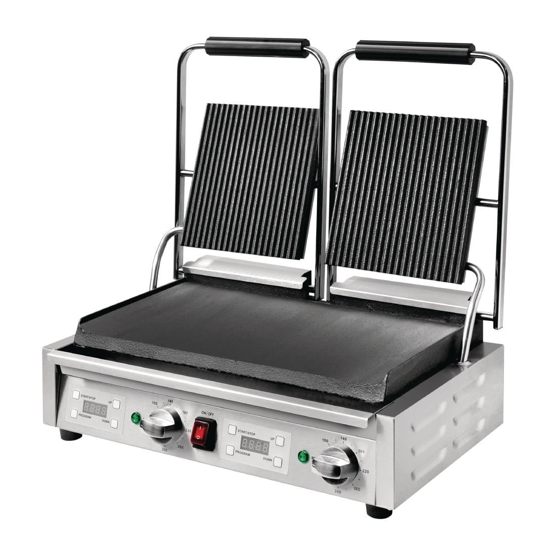 Buffalo Double Ribbed Top Contact Grill FC385