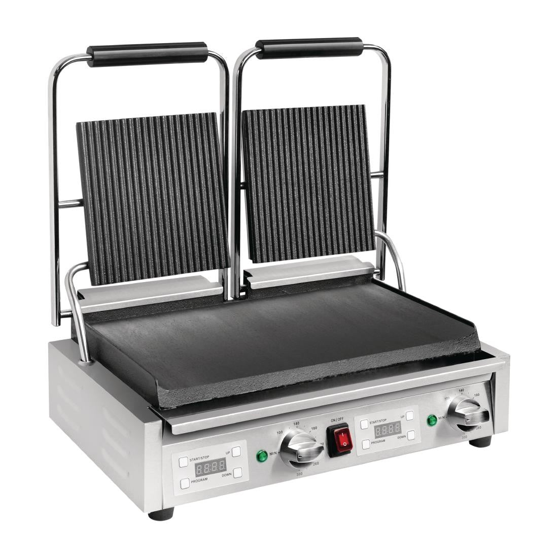 Buffalo Double Ribbed Top Contact Grill FC385