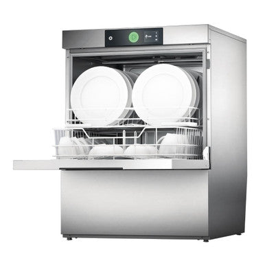 Hobart Double Basket Undercounter Dishwasher with Water Softener Care-10B FD250
