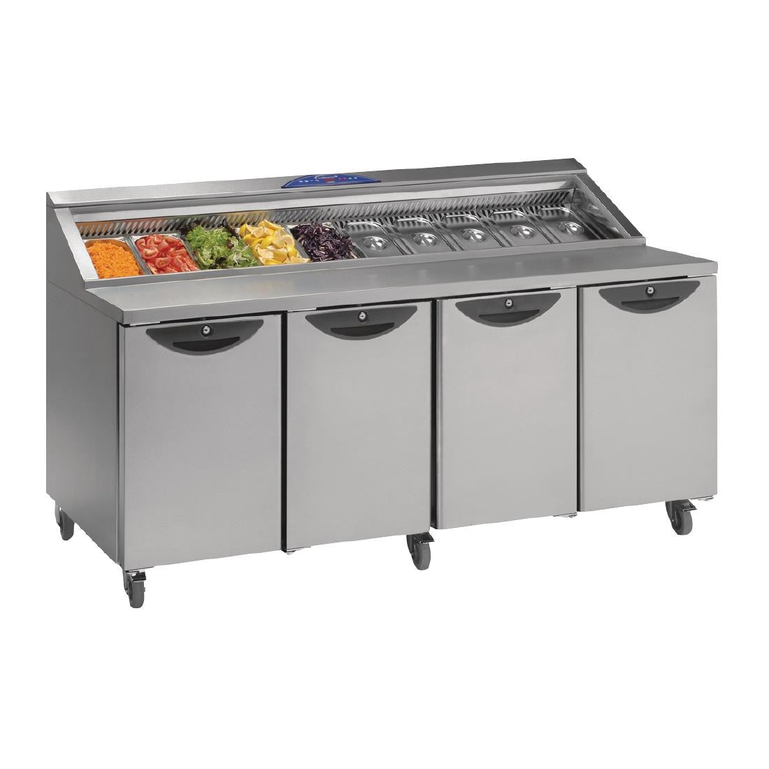 Williams Onyx 4 Door Refrigerated Prep Counter 835Ltr CPC4-SS FD368