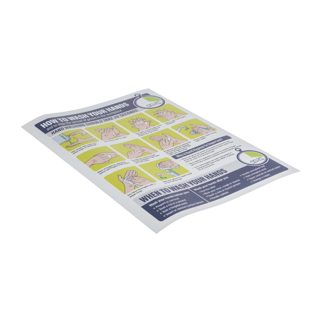 How To Wash Your Hands Poster A4 FJ979