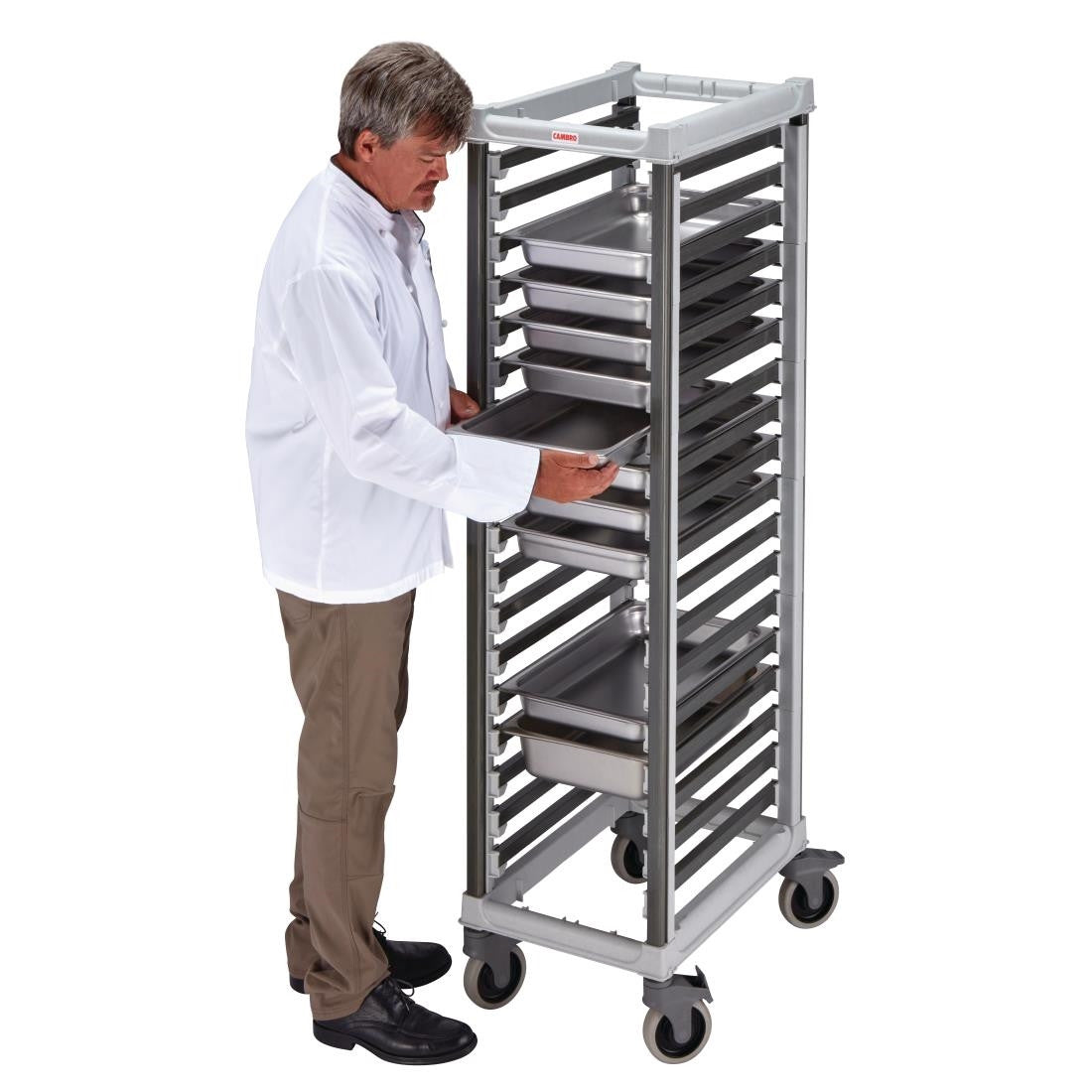 Cambro 1/1 Gastronorm Trolley 18 Tray Capacity Tall FP464