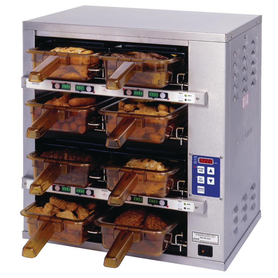 Prince Castle MenuTrak Dedicated Hot Holding Bin DHB4PT-20BCE FP570