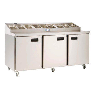 Foster Triple Door Prep Counter Fridge FPS3HR FS106