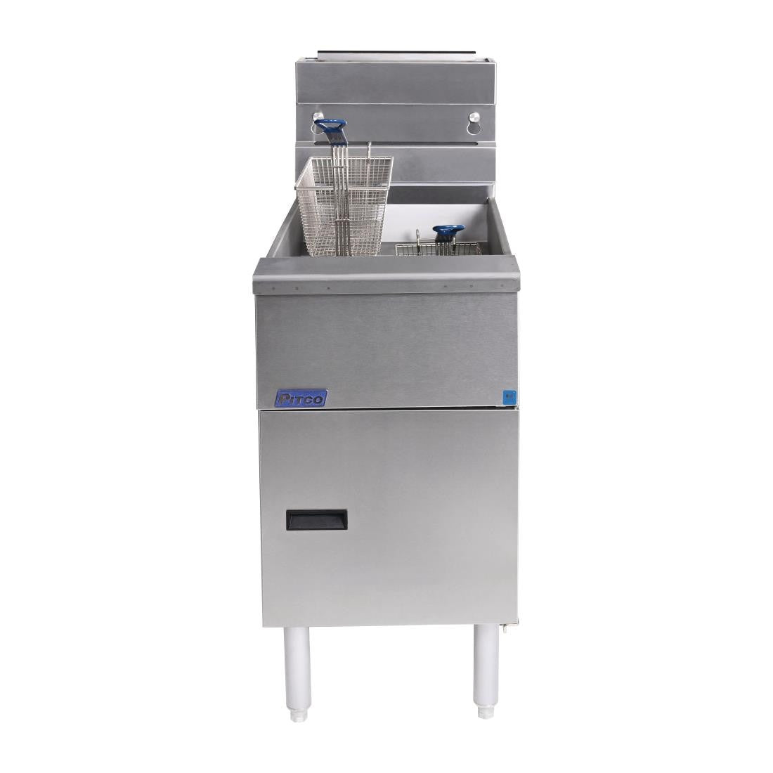 Pitco Twin Basket Single Tank Solstice Natural Gas Fryer SG14S FS125-N