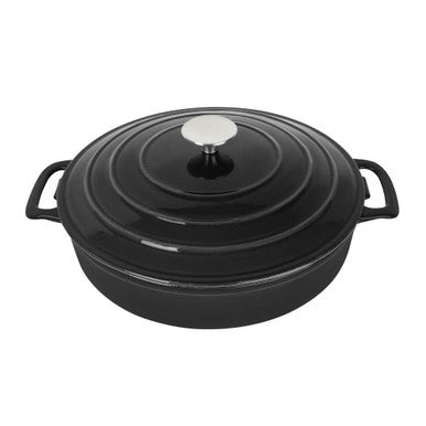 Vogue Round Sauté Pan Black 3.5Ltr 280(D)x65(H)mm FS477