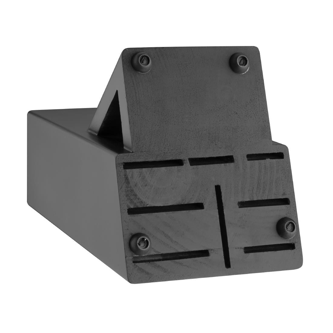 Vogue Tsuki Black Wooden Knife Block FS662