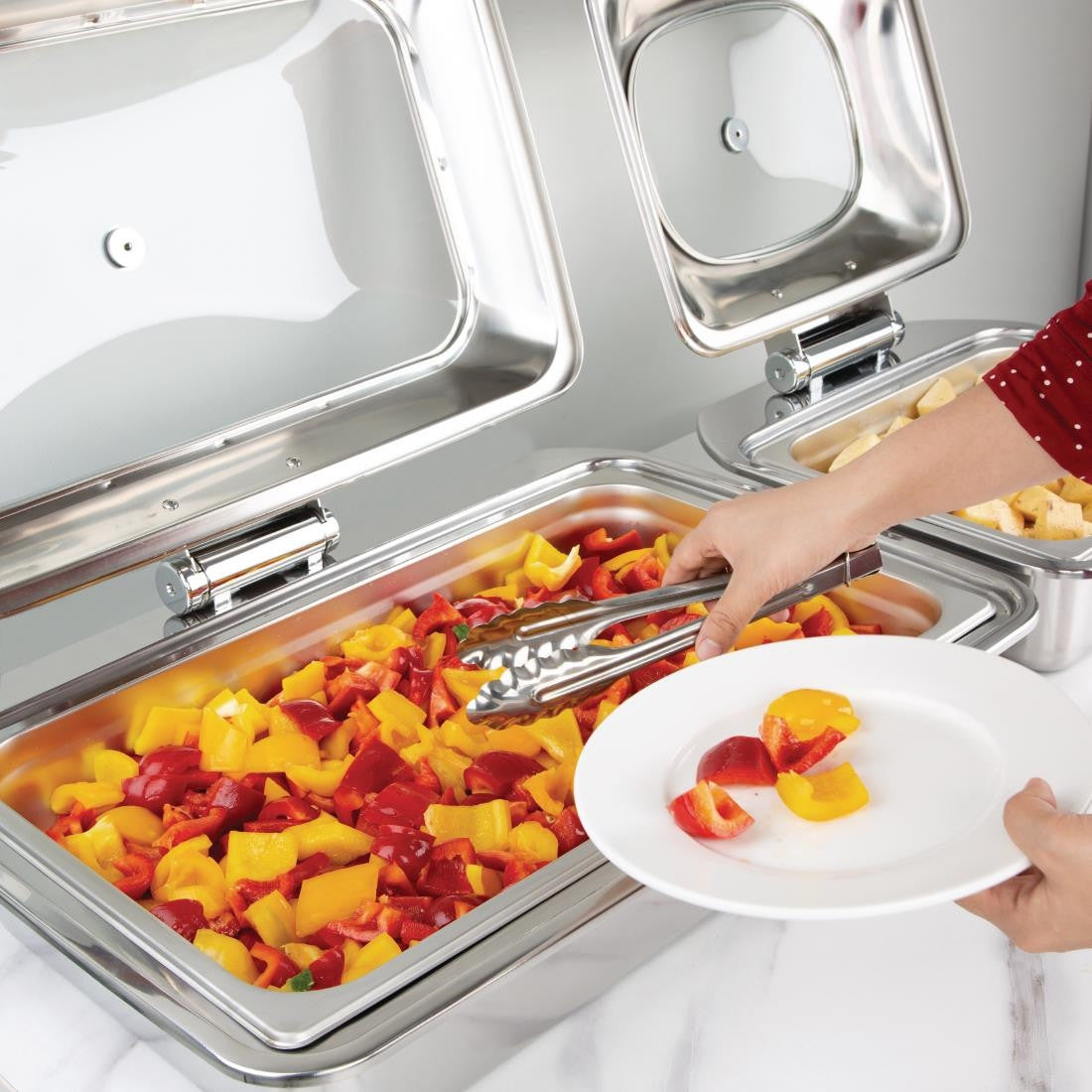 Olympia 1/1 Induction Chafer - Stand & Induction Heater Set SA648