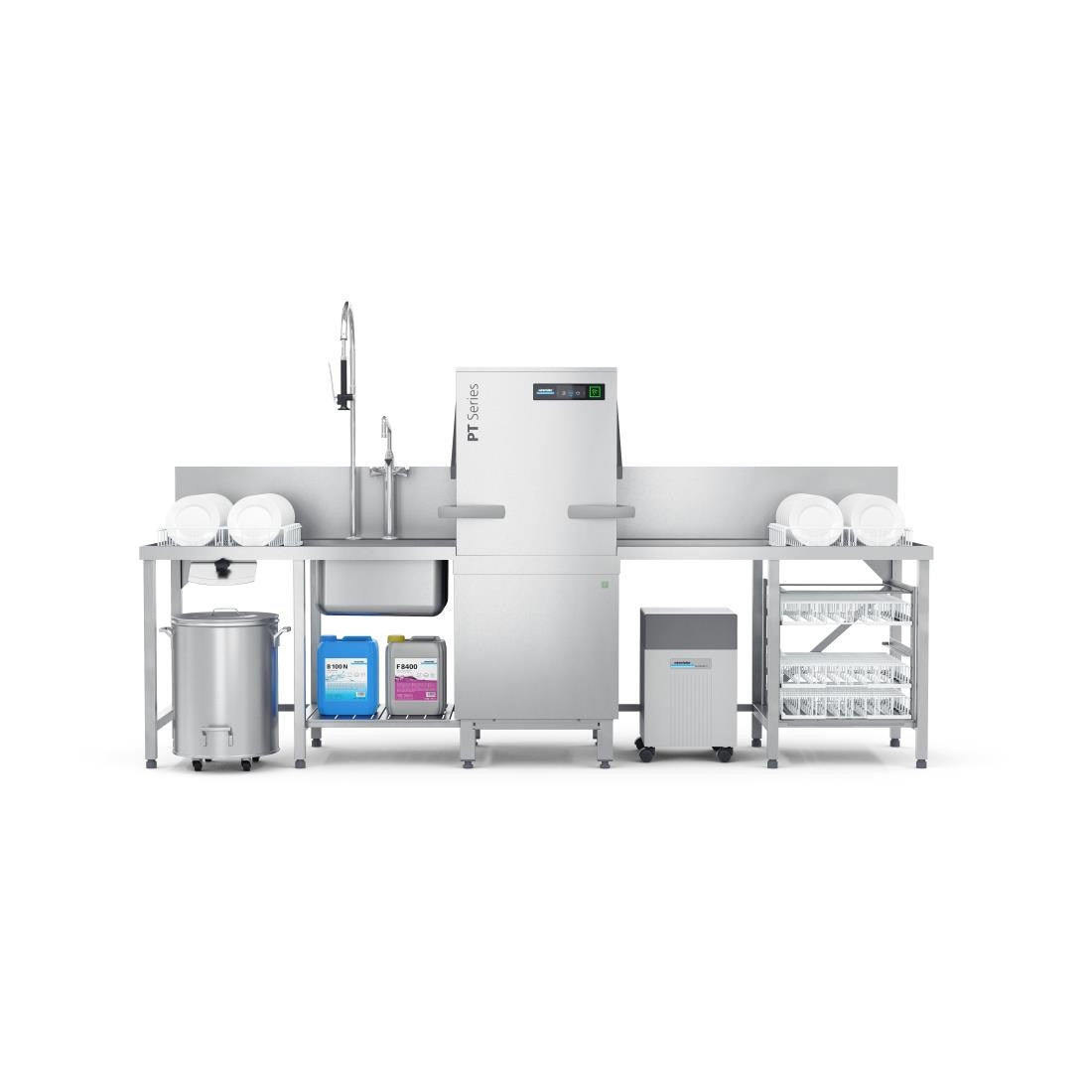 Winterhalter Pass Through Dishwasher PT-M with Water Softener and IDD FT523