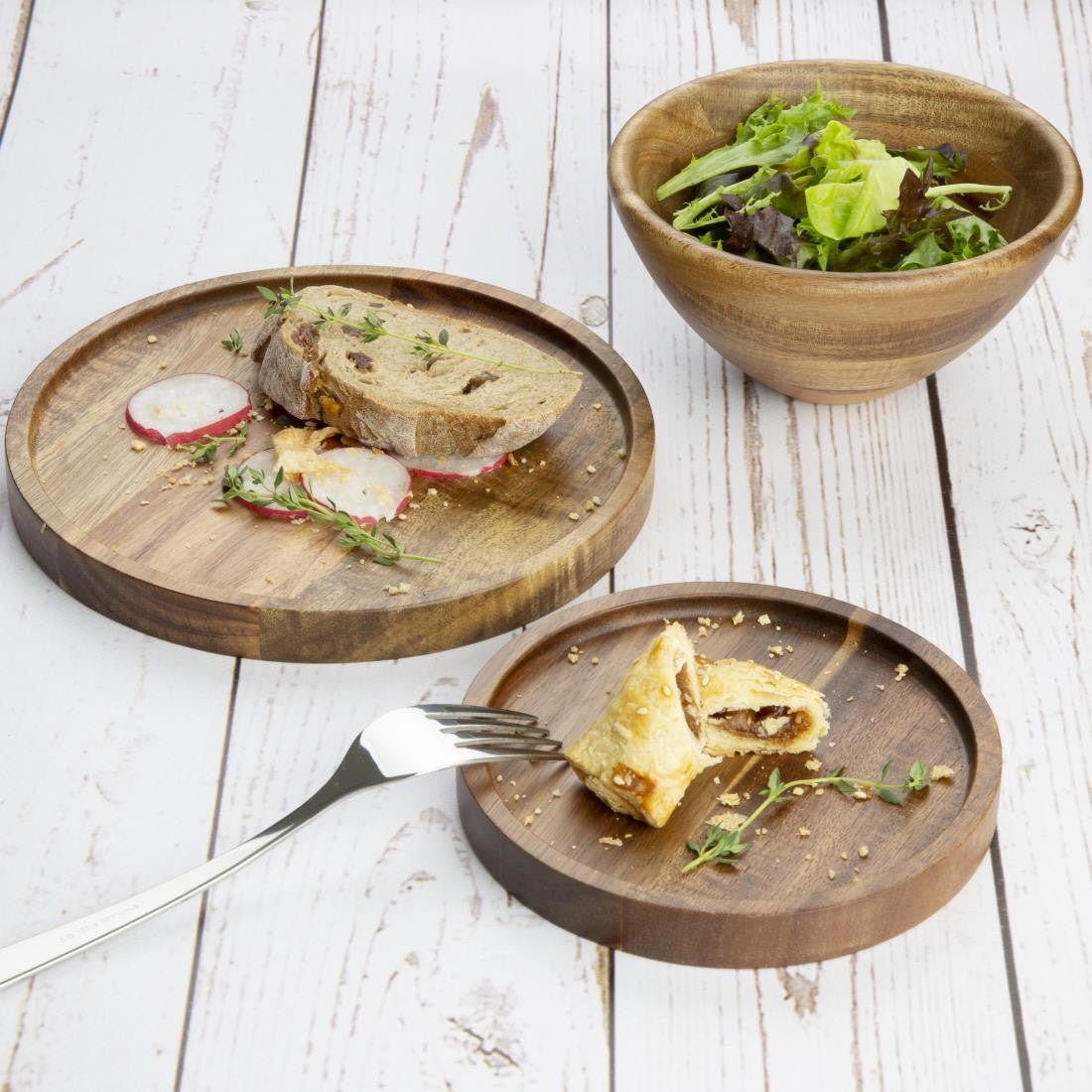 Olympia Acacia Round Plates 150(D)mm FT610