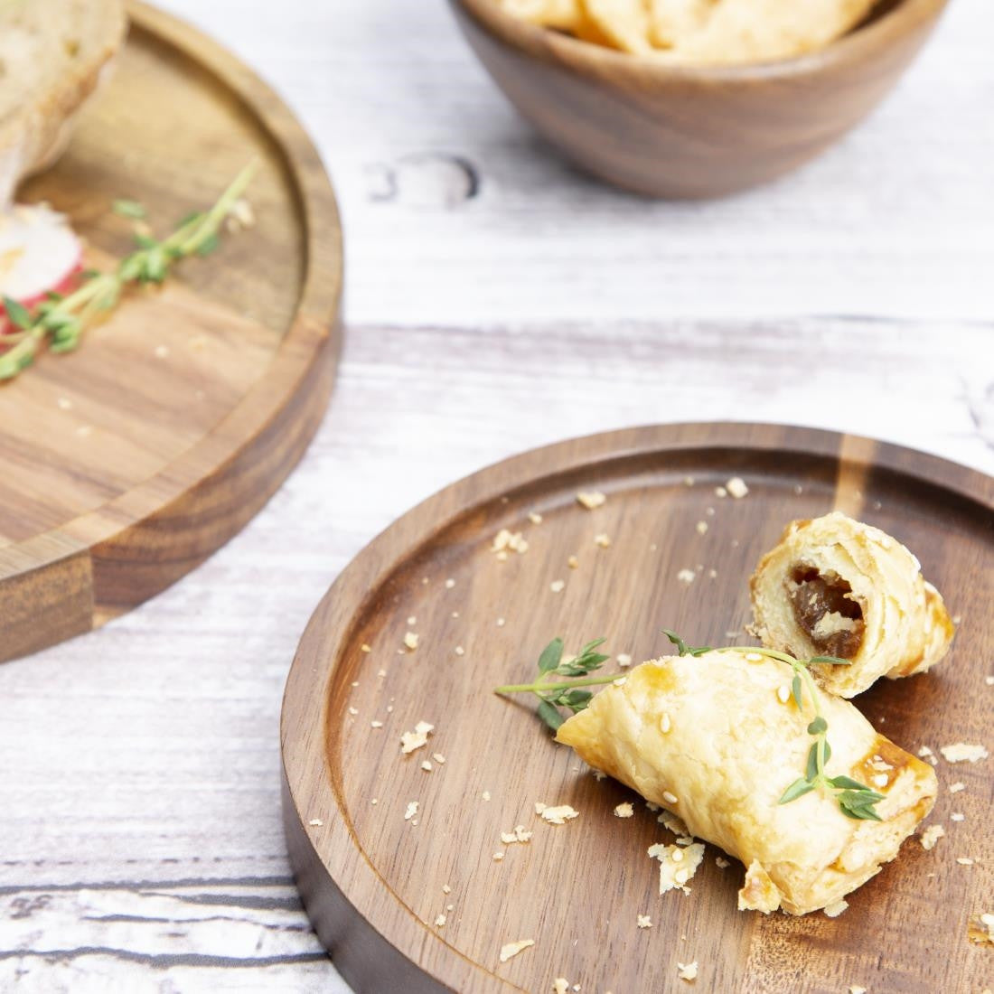 Olympia Acacia Round Plates 150(D)mm FT610