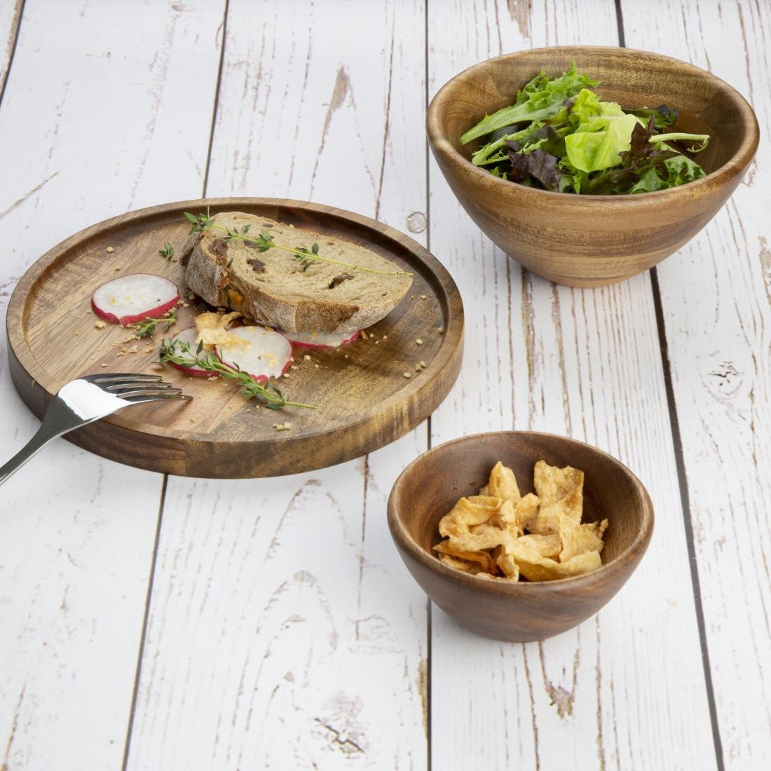 Olympia Acacia Bowls 100(D) x 50(H)mm FT613