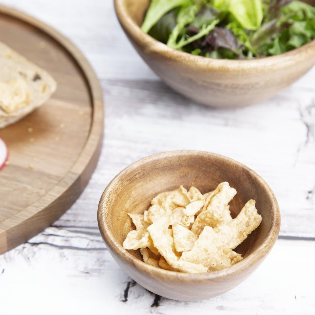 Olympia Acacia Bowls 100(D) x 50(H)mm FT613