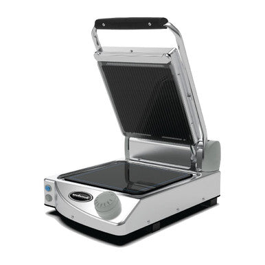 Spidocook Spidoglass Single Ribbed Upper Smooth Lower Contact Grill Manual FT846