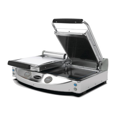 Spidocook Spidoglass Double Ribbed Upper Smooth Lower Contact Grill Digital FT850