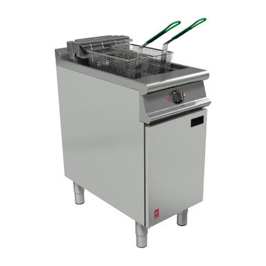 Falcon Dominator Plus Twin Basket Fryer with Filtration & Fryer Angel on Feet FW759