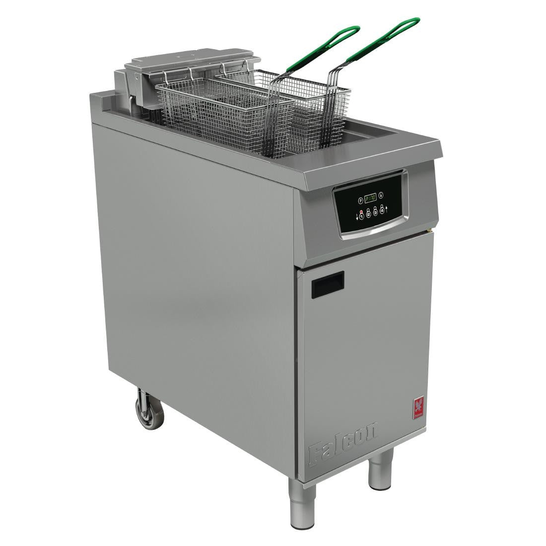 Falcon 400 Series Single Pan Twin Basket Electric Filtration Fryer Programmable with Fryer Angel FW764