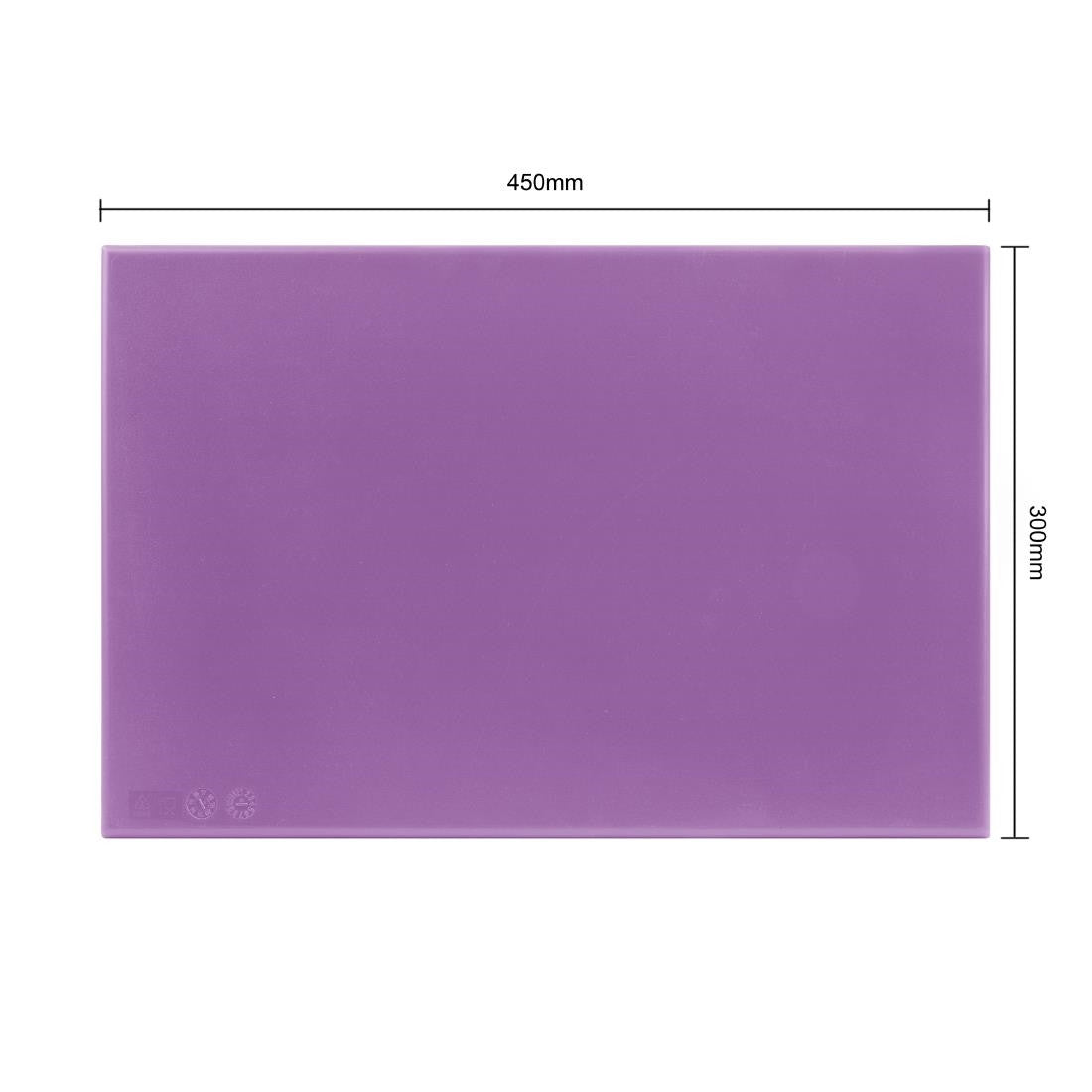Hygiplas High Density Chopping Board Purple - 450x300x25mm FX102
