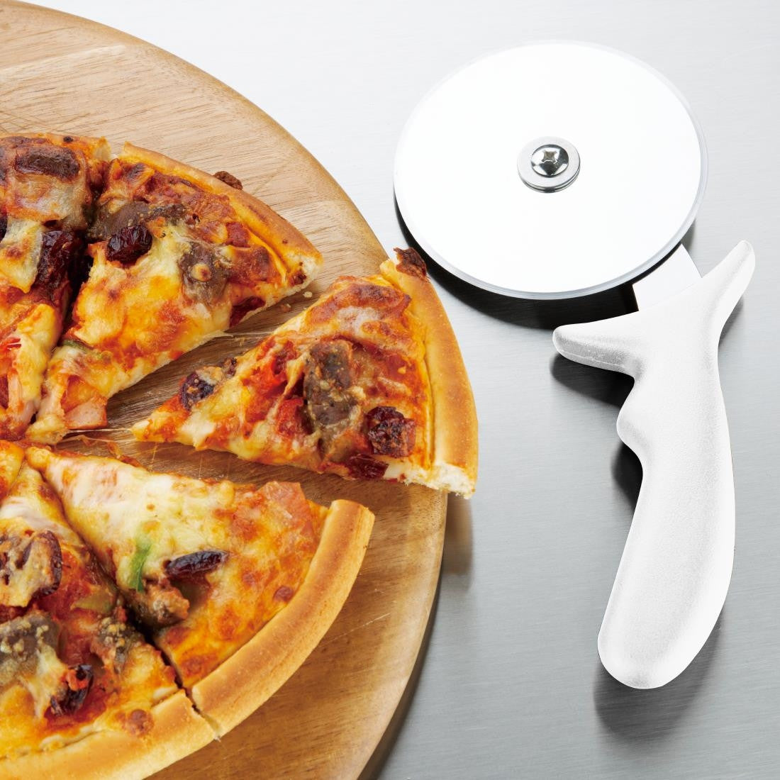 Hygiplas Pizza Wheel White 4" FX133