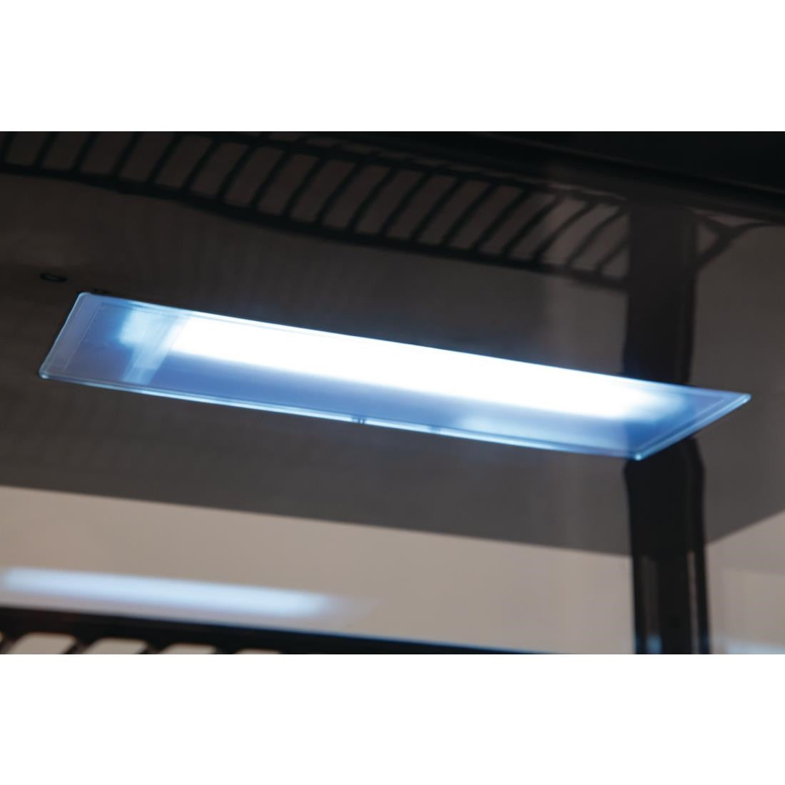 Roller Grill Display Fridge with Fixed Shelves Stainless Steel DT736