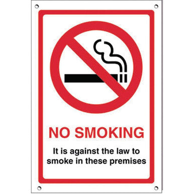 No Smoking Premises Sign G537