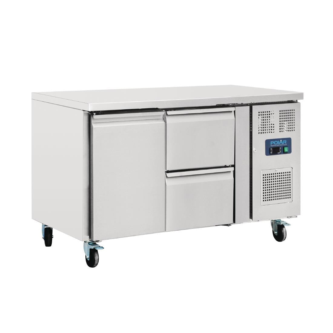 Polar U-Series Double Drawer Counter Fridge 282Ltr GD873
