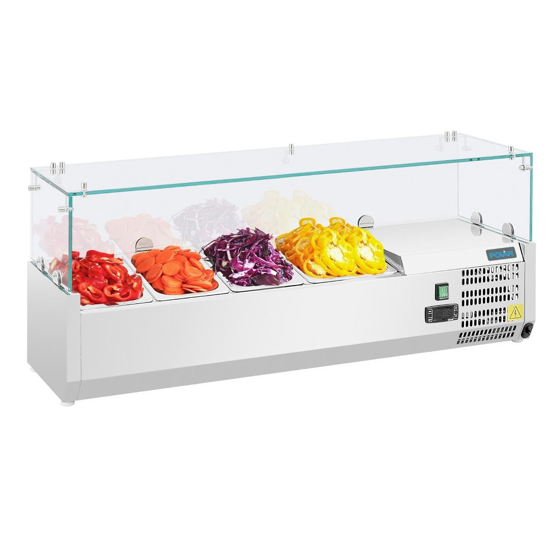 Polar G-Series Countertop Prep Fridge 3x 1/3GN & 1x 1/2GN GD875