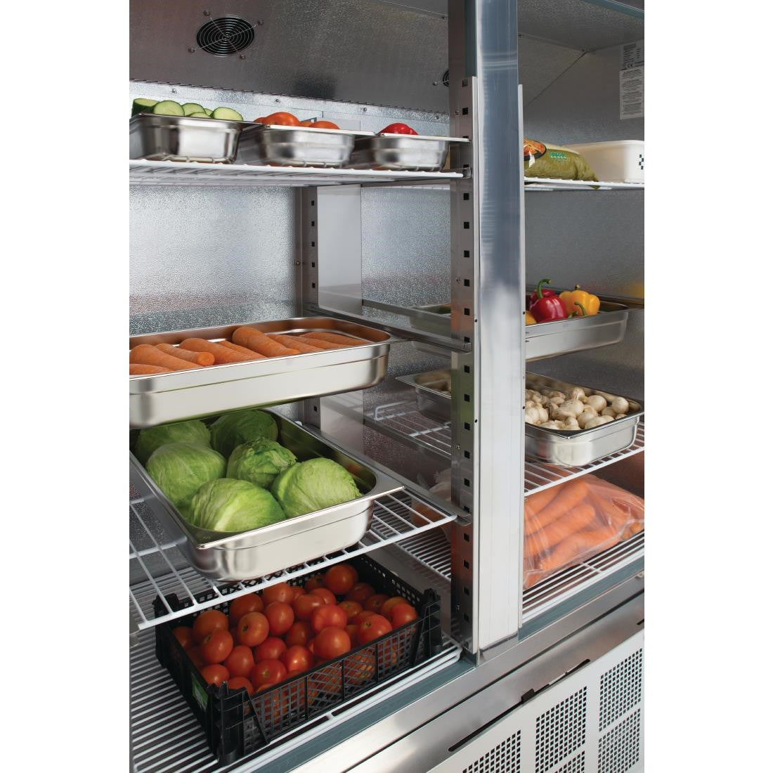Polar G-Series Double Door Slimline Fridge 960Ltr GD879