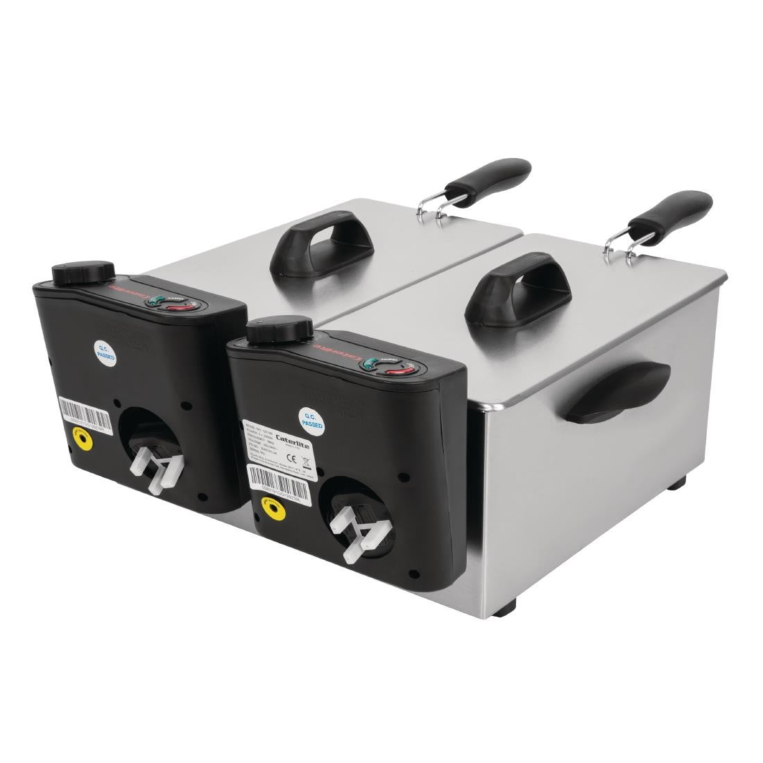 Caterlite Light Duty Twin Tank Twin Basket Electric Fryer 2x2kW GG199