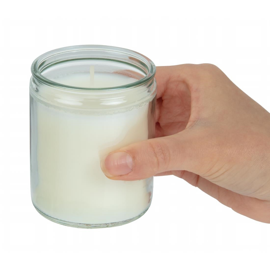 Star Light Clear Glass Candle Jars (Pack of 8) GJ469