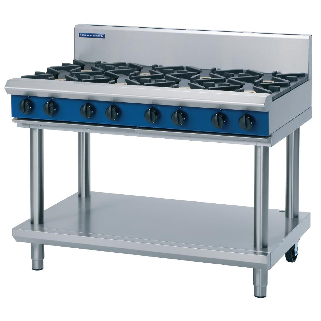 Blue Seal Evolution Cooktop 8 Open Burners Natural Gas on Stand1200mm G518D-LS/N GK191-N
