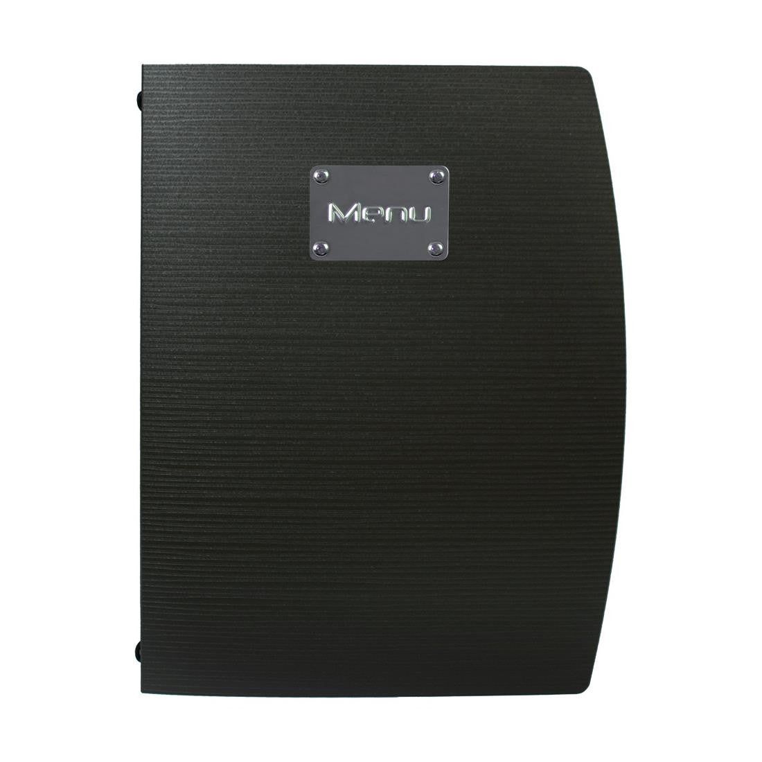 Securit Rio Menu Cover Black A4 GL105