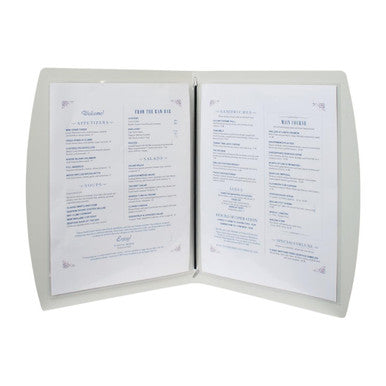 Securit Rio Menu Cover Silver A4 GL109